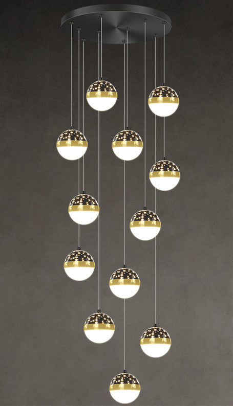 Scandinavian Elegance Premium Duplex Villa Staircase Pendant Light