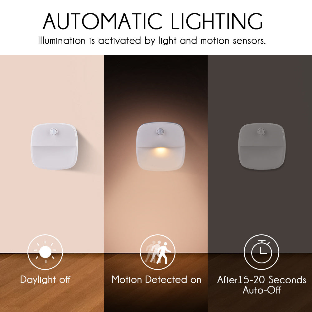 Motion Sensor Light, Veshow Battery Powered Night Light, Stick on LED