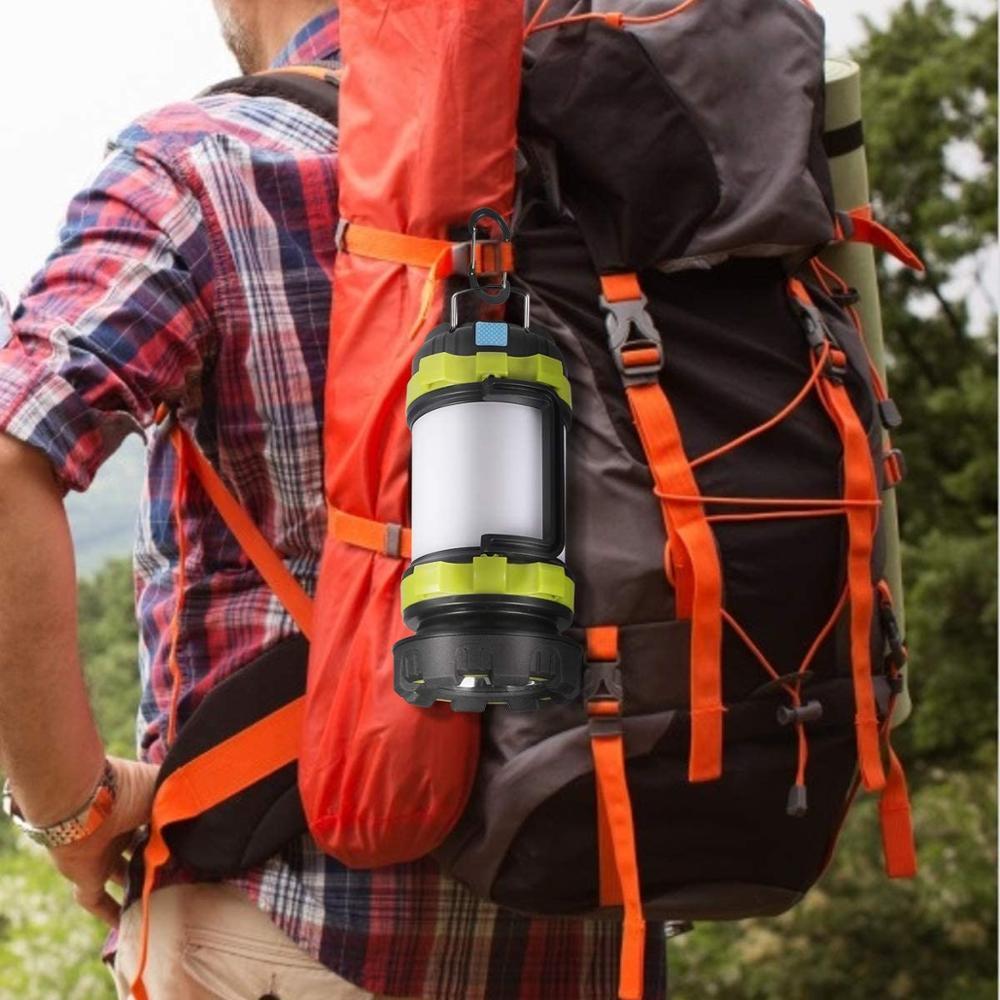Outdoor Emergency Camping Light Flashlight Rechargeable Battery Power