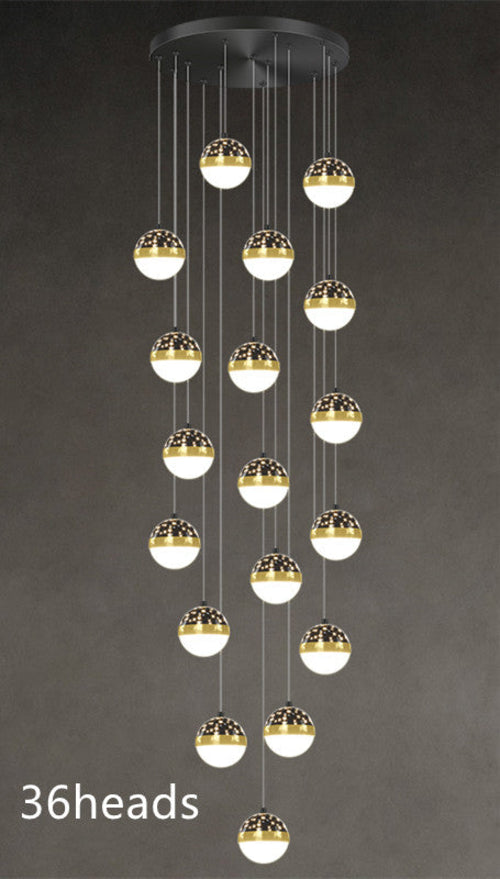 Scandinavian Elegance Premium Duplex Villa Staircase Pendant Light
