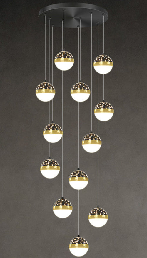 Scandinavian Elegance Premium Duplex Villa Staircase Pendant Light