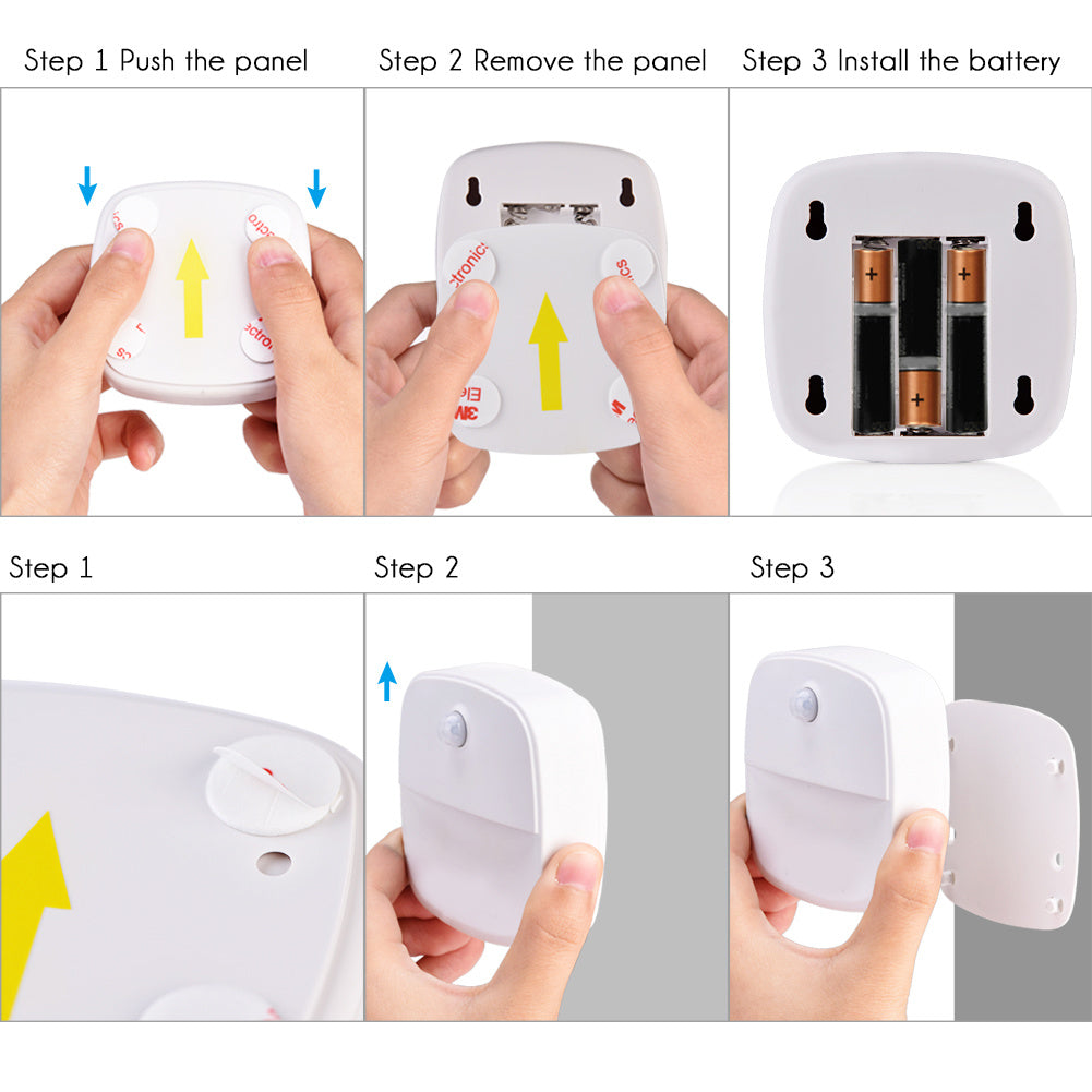 Motion Sensor Light, Veshow Battery Powered Night Light, Stick on LED